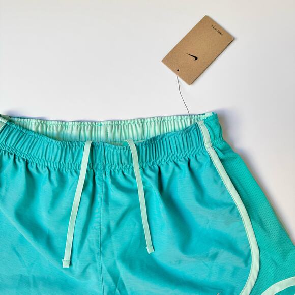 NWT Nike Tempo Teal Blue Brief Lined Dri-Fit Running Shorts Women's XS - Picture 5 of 12